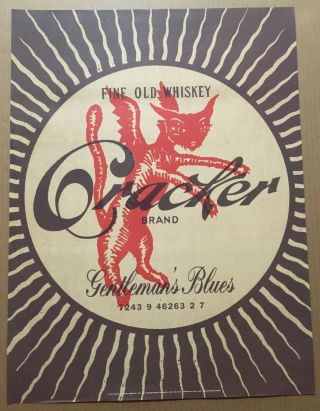 Cracker Rare 1998 Promo Poster Of Gentleman’s Cd 18x24 Camper Van Beethoven