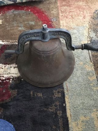 Cast Iron Bell C S Bell Rare 62 And Yolk.  Complete.  Price Cut