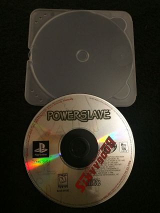 Powerslave (sony Playstation 1,  1996) Power Slave Ps1 Ps2 Video Game Rare Disc
