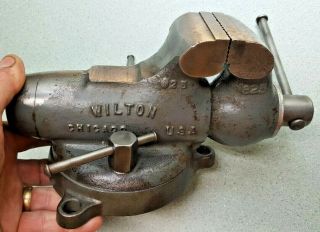 Rare Wilton 825 Toddler Bullet Vise 2 1/2 " Jaws 1967 Swivel Base Baby