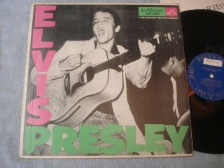 vg,  /vg Rare 1st Canadian ELVIS PRESLEY LPM - 1254 Blue Label 2S/2S press 2