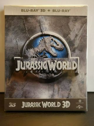 Jurassic World (blu - Ray/dvd,  2015,  3d Includes Limited Edition Steelbook) Rare