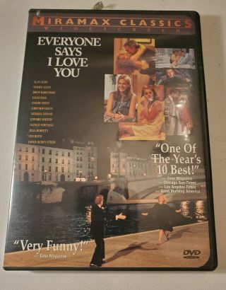 Everyone Says I Love You (dvd 1999) Woody Allen Rare Oop No Scratches