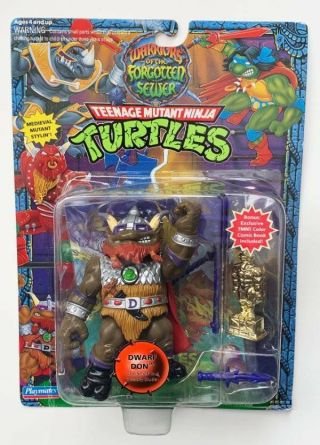 Tmnt Ninja Turtles Warriors Of The Forgotten Sewers Dwarf Don Moc Playmates 1994