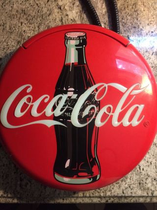 1995 Coca Cola Disc Telephone Blinking Neon Musical Coke Vintage Phone Rare