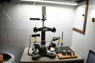 Vintage Rare Trinocular Comparison Microscope M.  Held Vm - 340 No.  1111 - Fbi Csi