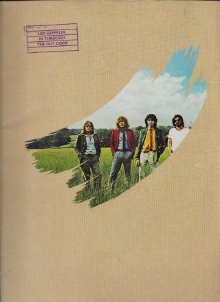 Led Zeppelin In Through The Outdoor Rare Orig.  1980 Song Transcribed Book
