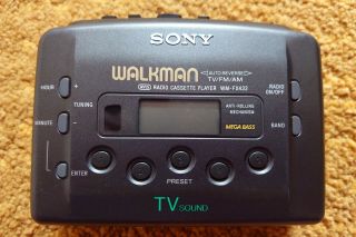 Rare Sony Walkman Wm - Fx433 Tv Portable Radio Cassette Player Digital Tuning