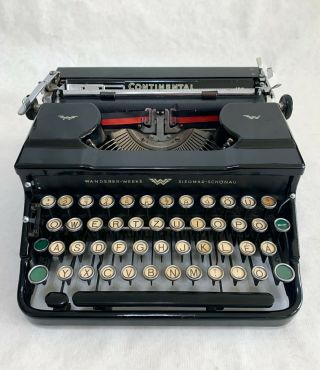 Continental 100 Typewriter with Case,  1938,  Rare Collectible,  perfectly 2
