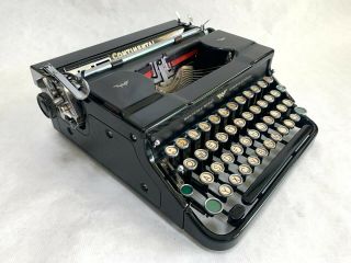 Continental 100 Typewriter with Case,  1938,  Rare Collectible,  perfectly 3