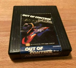 Extremely Rare Atari 2600 Out Of Control Game Cartridge Loose