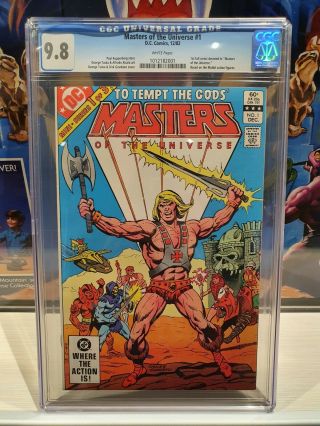 Cgc 9.  8 Masters Of The Universe Dc Comics 1 Motu 1982 White Pages