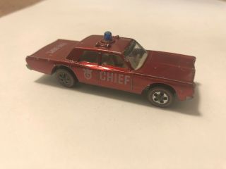 Vintage Hot Wheels Redline 1968 Cruiser - Fire Dept Chief Car - Rare
