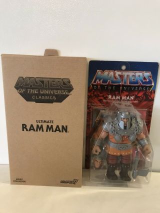 Masters Of The Universe Classics Ultimate Ram Man Super7 With Shipper