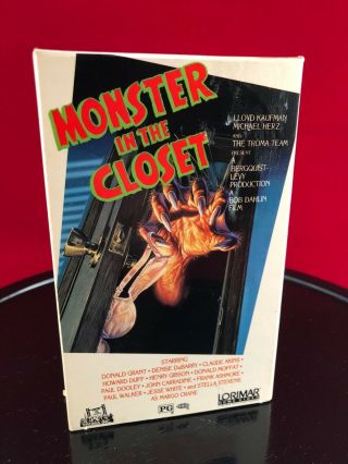 Monster In The Closet /rare/troma Video/horror/thriller Beta Betamax Vintage