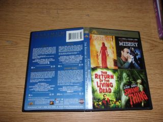 Carrie / Misery / The Return Of The Living Dead / Swamp Thing (4 Dvd) Very Rare