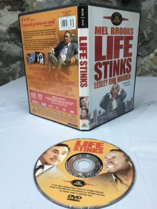 Life Stinks (dvd,  2003) Rare,  Oop Mel Brooks (1991) No Scratches