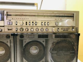 SHARP GF - 777H Vintage BIG BOOMBOX / GHETTO BLASTER Stereo Cassette RARE 2