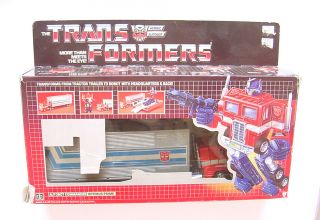 1984 Hasbro Transformers G1 Autobot Commander Optimus Prime Boxed W Weapons