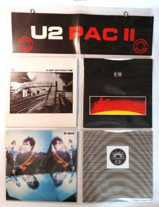 U2 Pac Ii 4 - 7 " Singles Plus Clear Sleeve Rare Ltd Edition