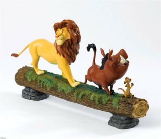 Extremely Rare Walt Disney The Lion King Simba With Timon & Pumbaa Fig Statue