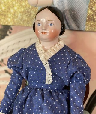 Rare 29 " Kestner China Head Doll Covered Wagon Style Painted Lower Lashes Damage