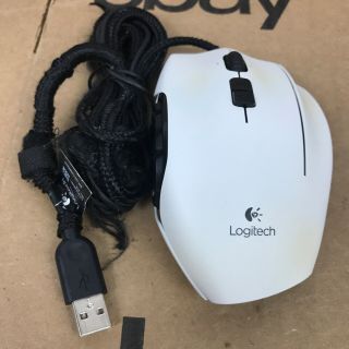 Logitech G600 Mmo Laser Gaming Mouse Rare White 4.  C3