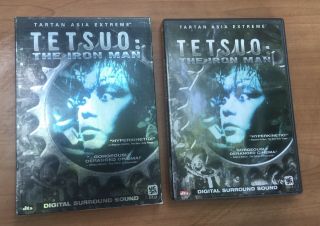 Tetsuo The Iron Man Dvd W/ Slipcover Very Rare Oop Japan Horror Shinya Tsukamoto