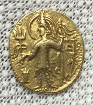 200 - 300 Ad India Kushan Ancient Gold Coin 7.  79 Grm Rare Xf/au