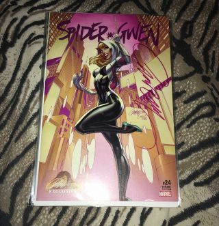 SPIDER GWEN 24 J SCOTT CAMPBELL SIGNED VARIANT SET Of 4 NM GWENOM Rare ...