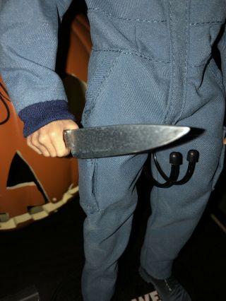CUSTOM 1/6 Scale Michael Myers Figure Metal Knife Halloween Stand Extra Hands 3