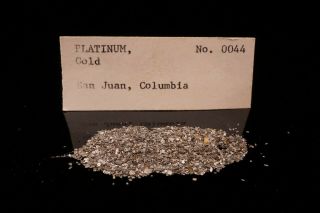 Rare Locale Native Platinum With Native Gold San Juan,  Colombia - Ex.  Lemanski
