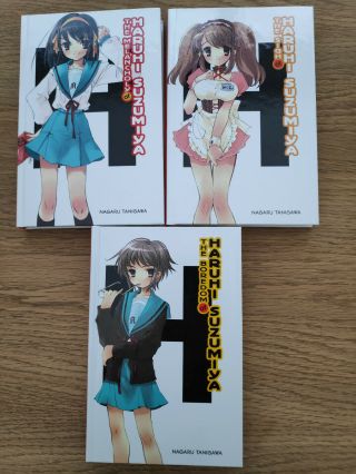 Rare Full Set The Melancholy of Haruhi Suzumiya Hardcover Light Novels 3