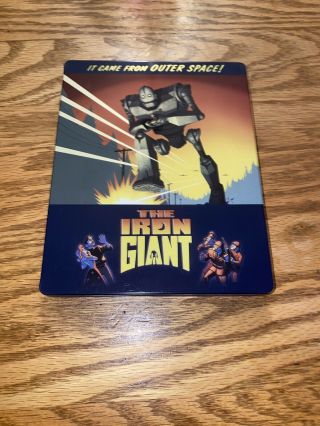 The Iron Giant (1999 Signature Edition) Blu - Ray Fye Exclusive Rare Steelbook Oop