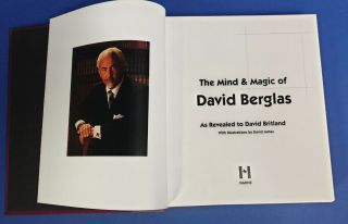 The Mind and Magic of David Berglas by David Britland Rare OOP Out of Print 3
