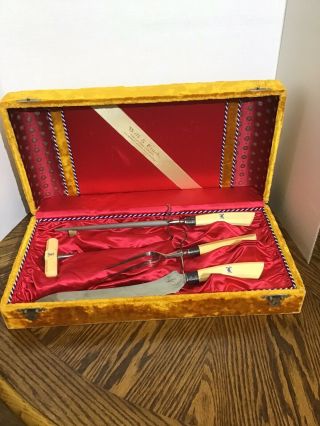 Rare Vintage 1930s Will & Finck Cutlery Set W/ Ornate Box
