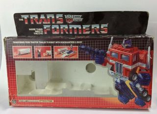 1984 Transformers G1 Optimus Prime Box