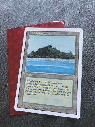 Revised Edition Tropical Island Dual Land Magic: The Gathering Rare Card