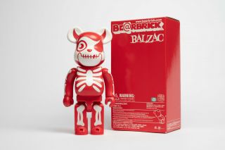 400 Bearbrick Be@rbrick Balzac Red Misfits Danzig Horror 2006 Medicom Toy Kaws