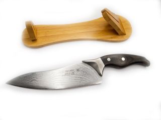 Shun Ken Onion 8 inch Chefs Knife with Wood Holder - RARE 3