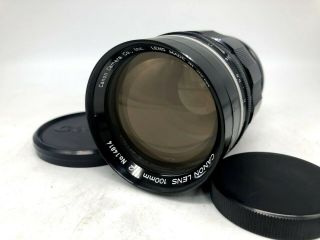 ✈︎fedex 【rare Nr Mint】 Canon 100mm F/2 Leica Screw Mount Ltm L39 From Japan