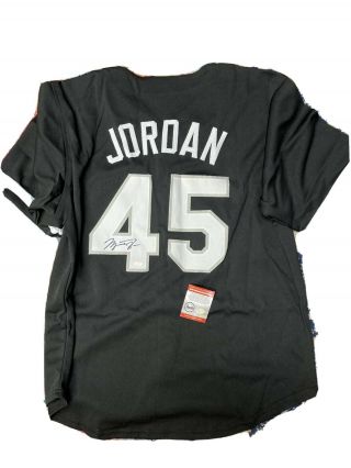 Rare Michael Jordan Signed Custom Baseball Jersey With