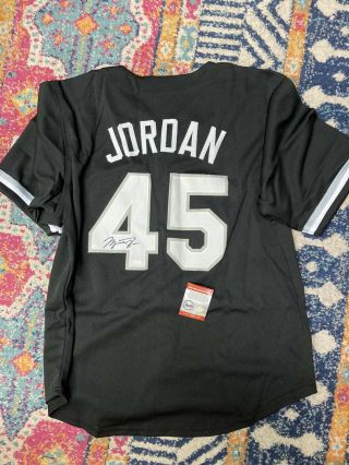 Rare Michael Jordan signed Custom Baseball jersey With 2