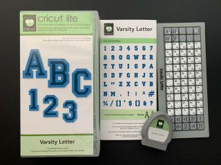 Varsity Letter Cricut Cartridge - Font - Sports - Numbers - Rare - Linked