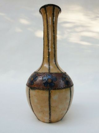 Rare Henri Gandais Vase En Céramique Circa 1900 Chaplet Delaherche Era