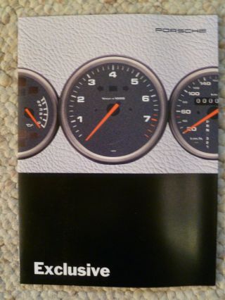 1994 / 1995 Porsche Exclusive Showroom Sales Folder Brochure Rare Awesome L@@k