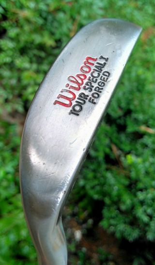 Wilson Tour Special I Forged Blade Putter Rare Rh Golf Club Heel Shafted Leather