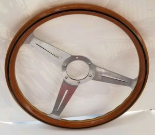 Rare Vintage Nardi Torino Italy Wood Steering Wheel