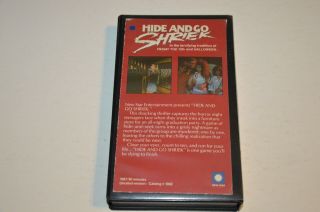HIDE AND GO SHRIEK 1987 VHS BRITTAIN FRYE Unrated Version RARE HORROR SLASHER 2
