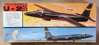 Hawk 1/48 Lockheed U - 2 Rare Vintage Plastic Kit Factory